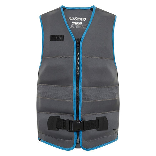 2026 Wing Mens Outsider Vest L50S - Grey/ Blue
