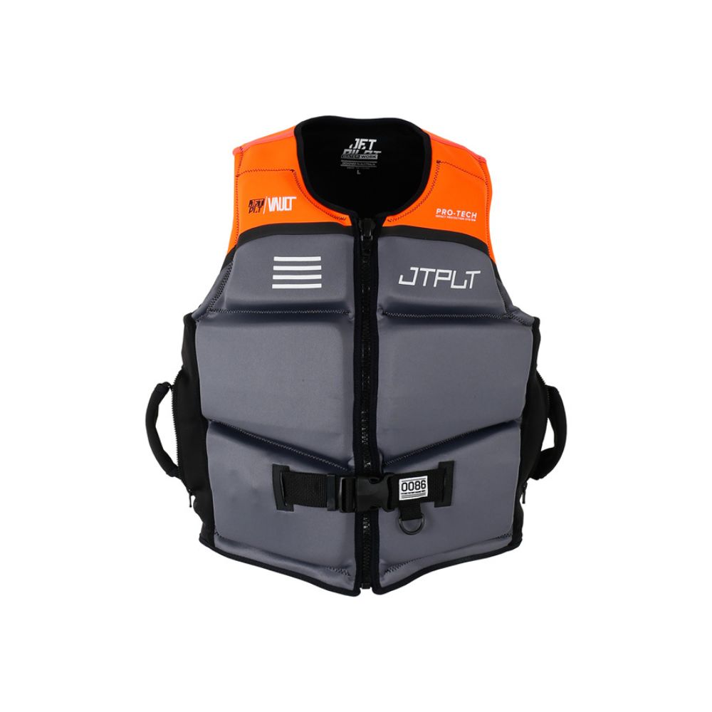 2025 Jetpilot Rx Vault Protech Fe  Eco Vest - Char/Orange