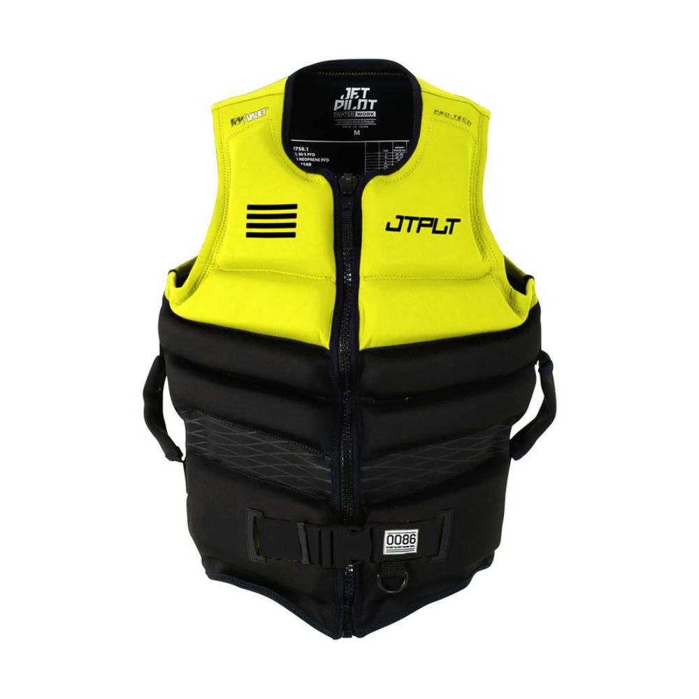 2025 Jetpilot Vault Hyperflex Mens Eco Vest - Yellow L50