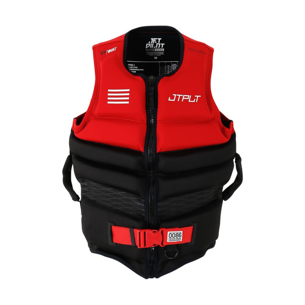 2025 Jetpilot Vault Hyperflex Mens Eco Vest - Red L50/Black