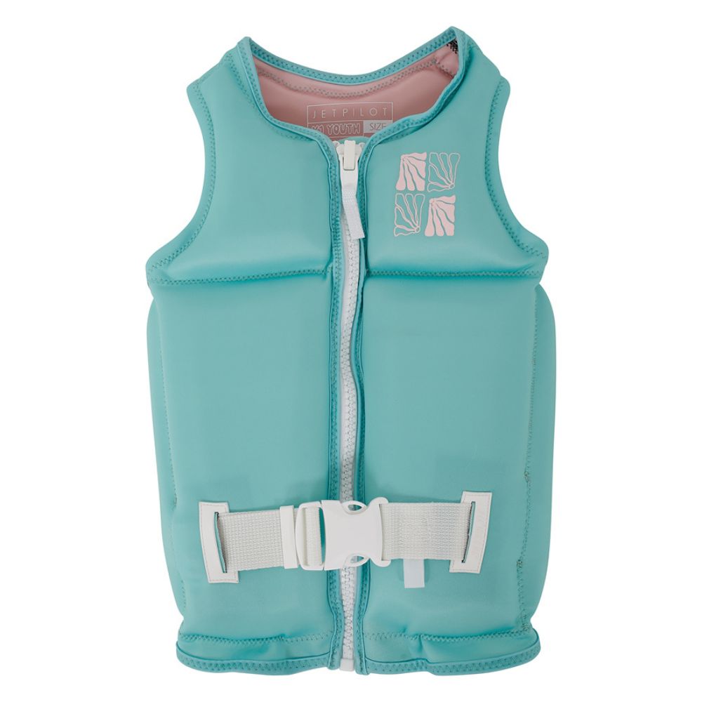 2025 Jetpilot X1 Girls Youth Eco Vest - Teal