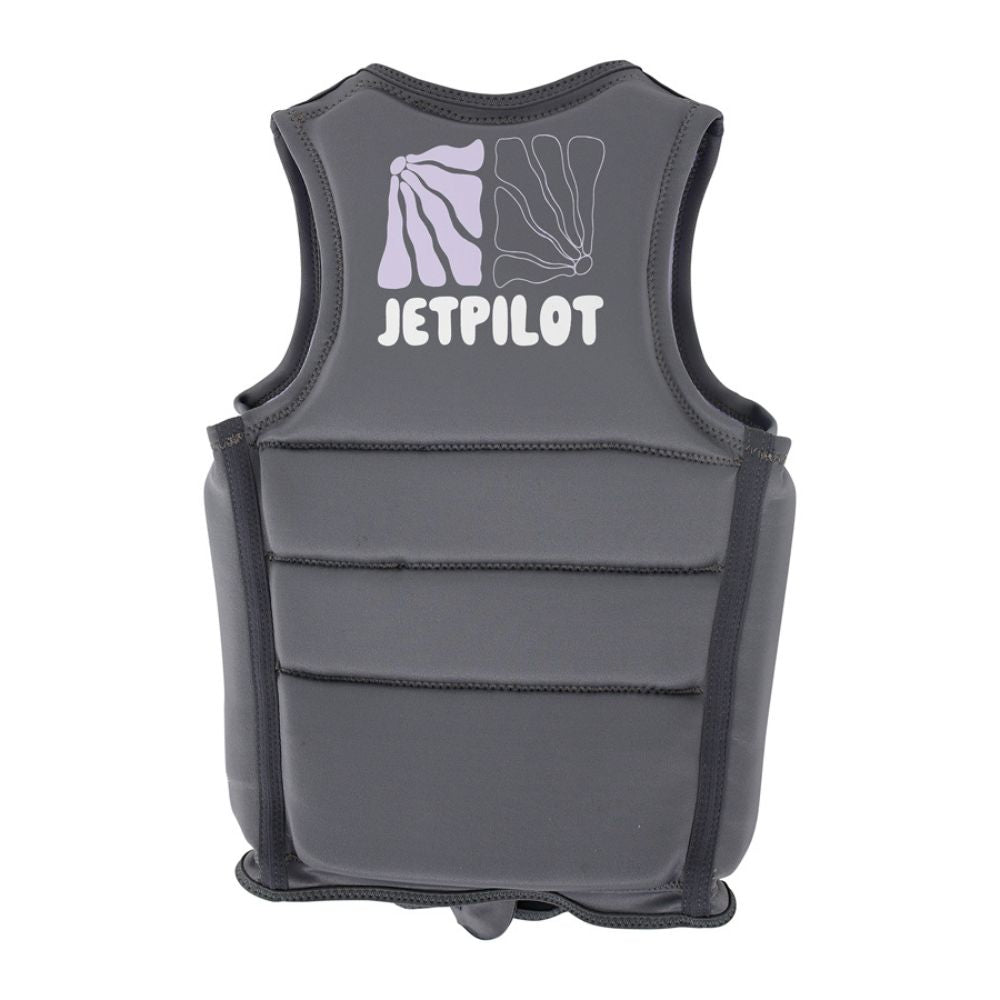 2025 Jetpilot X1 Girls Youth Eco Vest - Charcoal