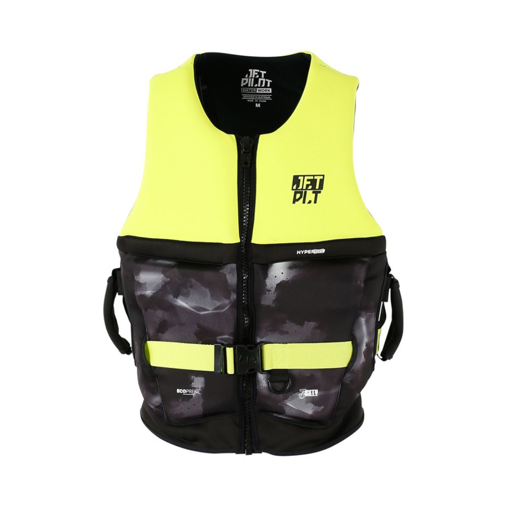 2025 Jetpilot 3Sxty Hyperflex S-Grip Vest - Yellow Level 50