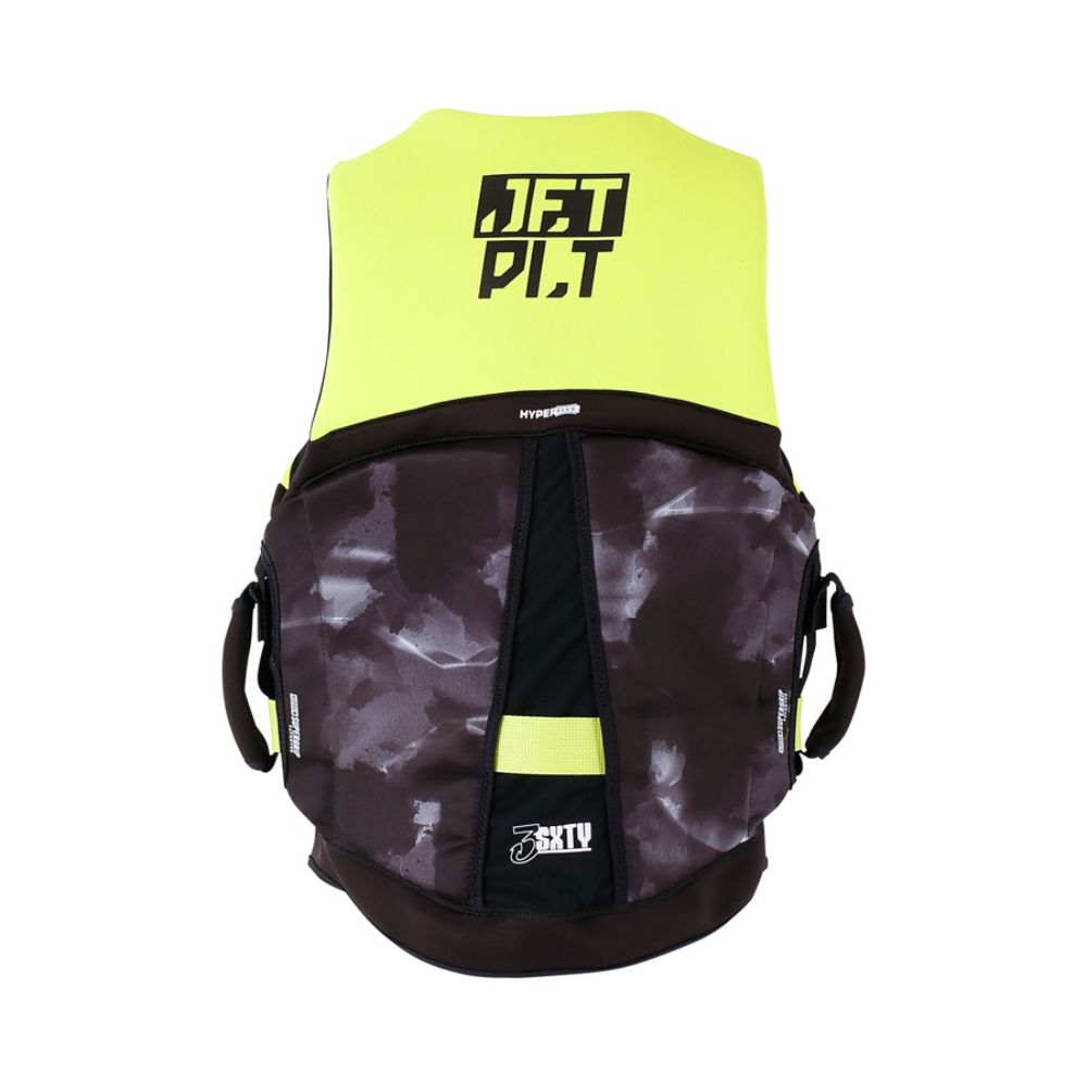 2025 Jetpilot 3Sxty Hyperflex S-Grip Vest - Yellow Level 50