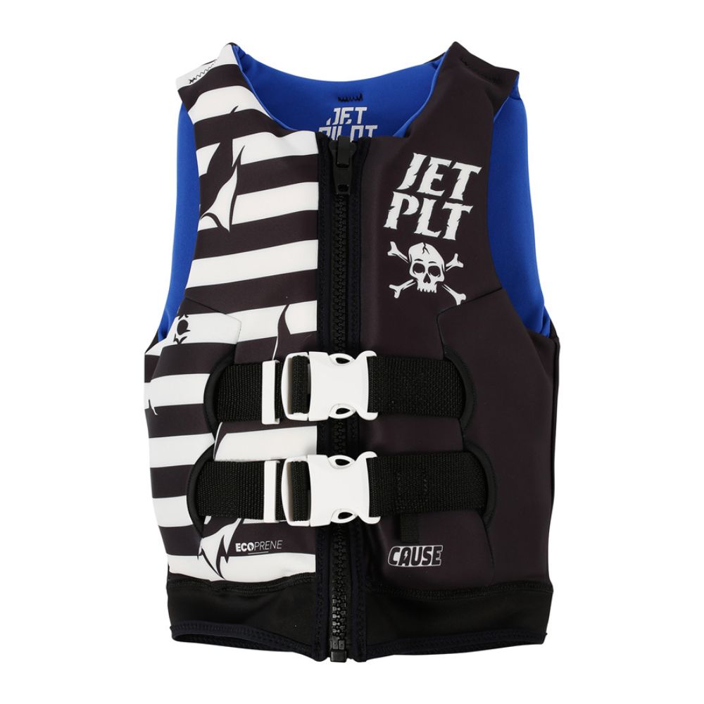 2025 Jetpilot Cause Boys F/E Youth Eco Vest - Black