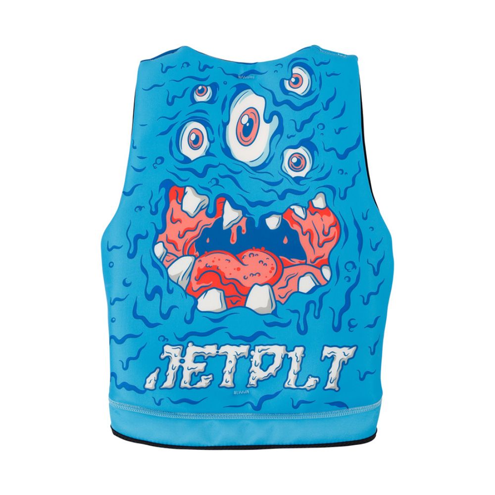 2025 Jetpilot Cause Boys F/E Youth Eco Vest - Blue Monster