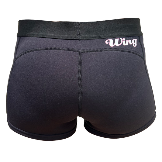 2025 Wing Ladies 1mm Slide Shorts - Black