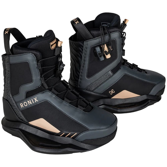 2027 Ronix Rise Binding - Black Cheetah / Apricot
