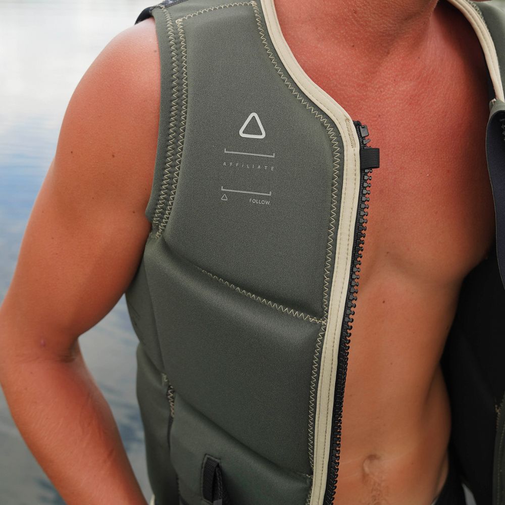 2027 Follow Affiliate Mens Vest - Olive