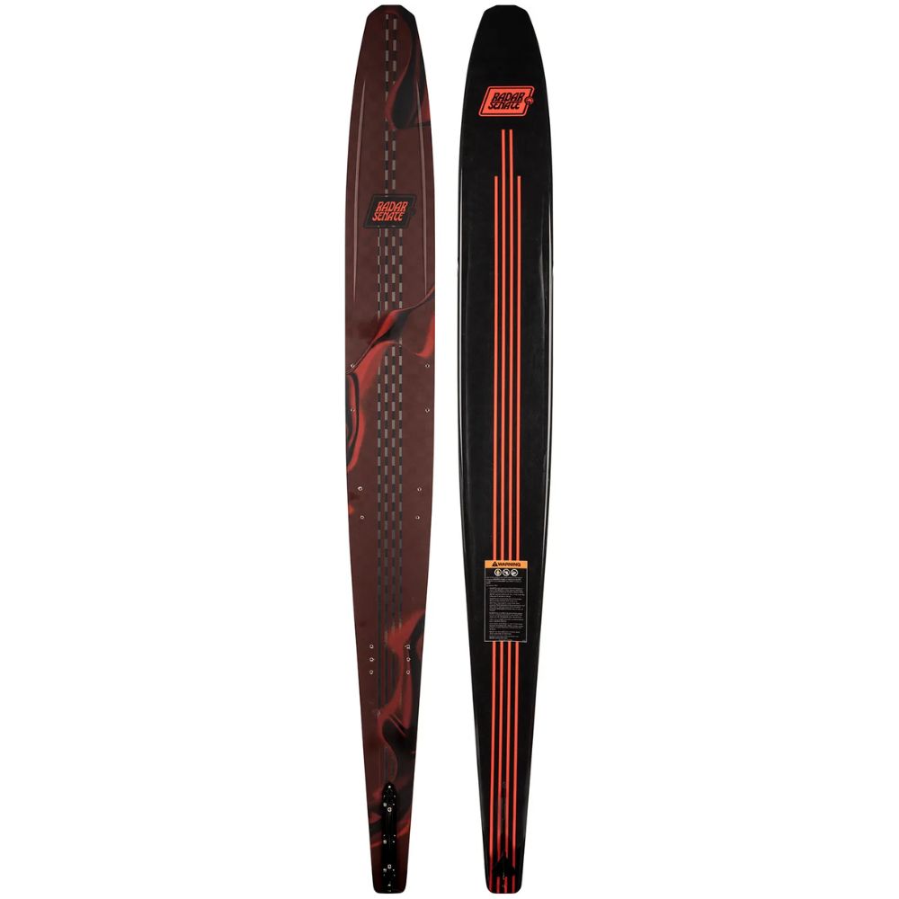 2027 Radar Senate Lithium Waterski - Carbon / Matte Oxblood Flash