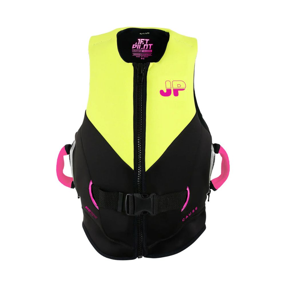 2026 Jetpilot Cause F/E Ladies Eco Vest - Yellow Level 50