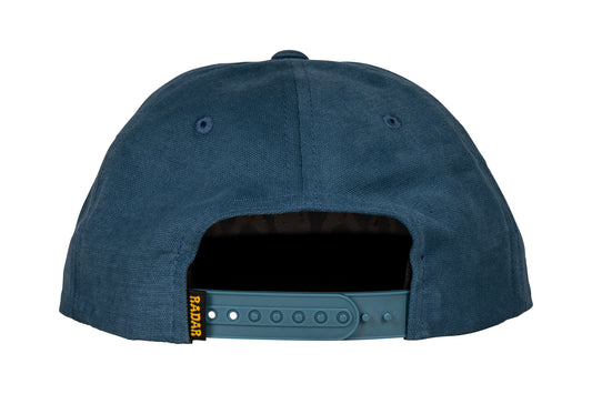 2025 Radar Backside Snapback Hat - Vintage Blue / Mustard