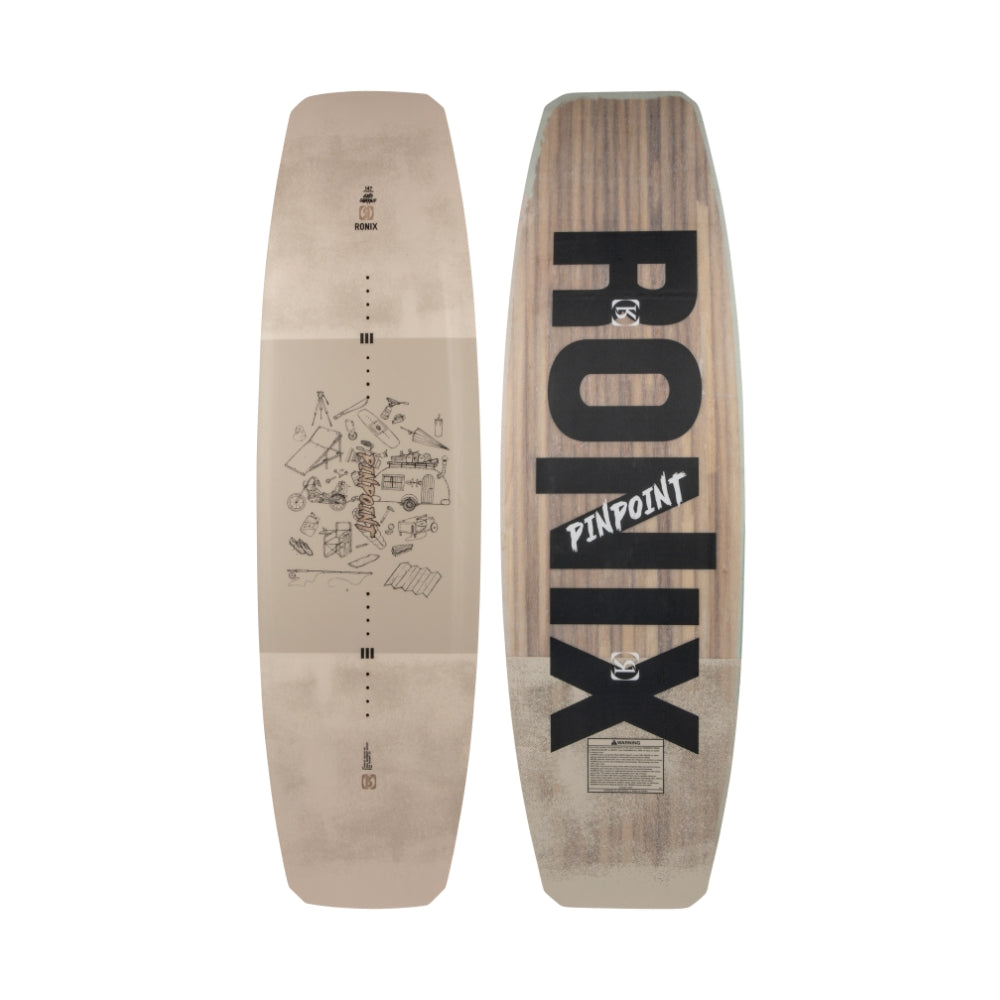 2025 Ronix Pinpoint Wakeboard - Black / Sketchy Vitals