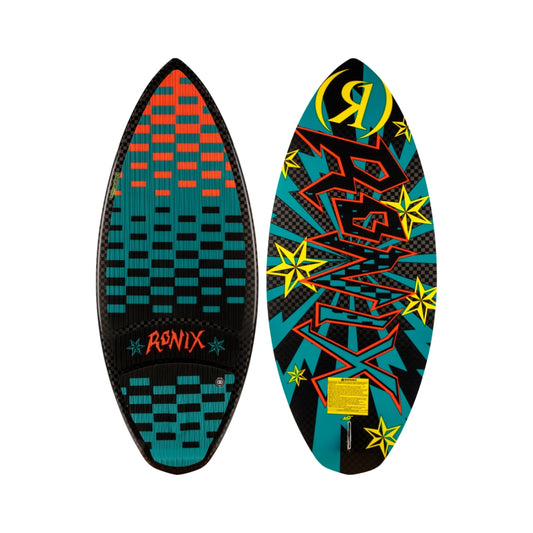 2025 Ronix High Voltage Core Beaux Skimmer Wakesurf - Black / Blue Blast