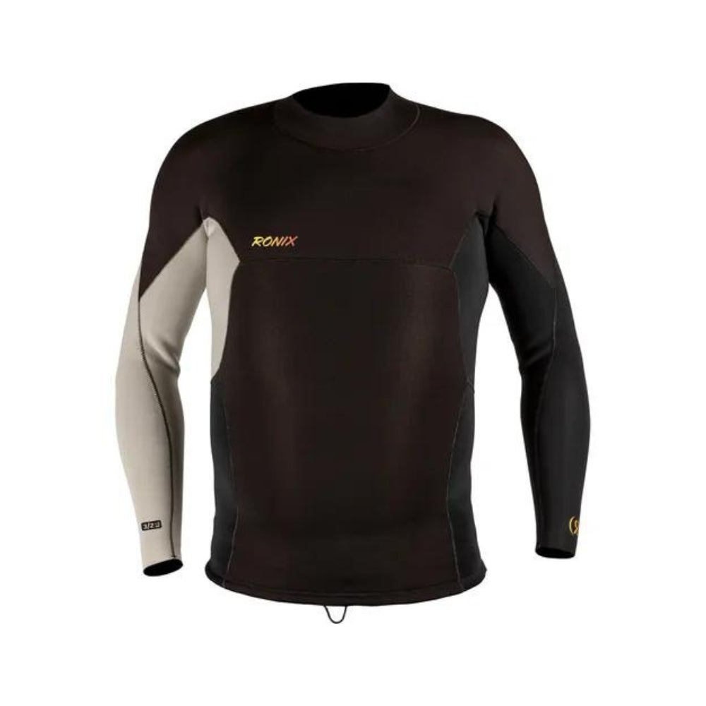 2025 Ronix Dominator Long Sleeve Neo Top - Black / Sand