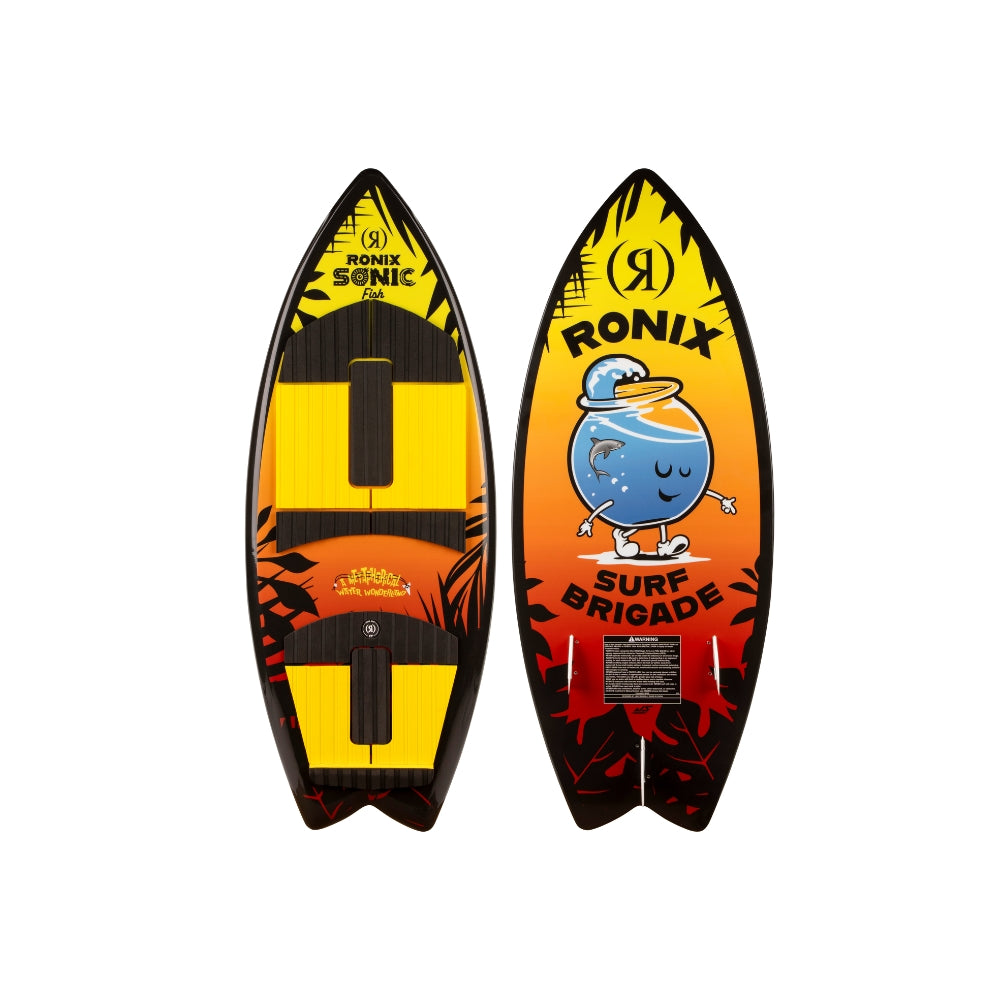 2025 Ronix Sonic Boys Fish Wakesurf - Sunset Splash