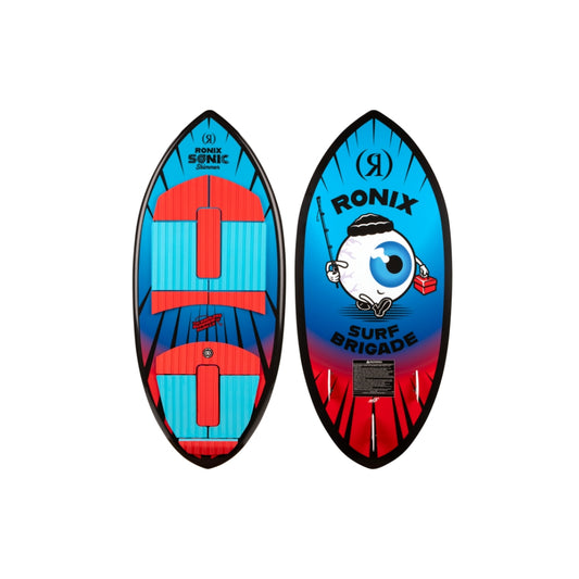 2025 Ronix Sonic Skimmer Wakesurf - Blue / Red Fish Eye