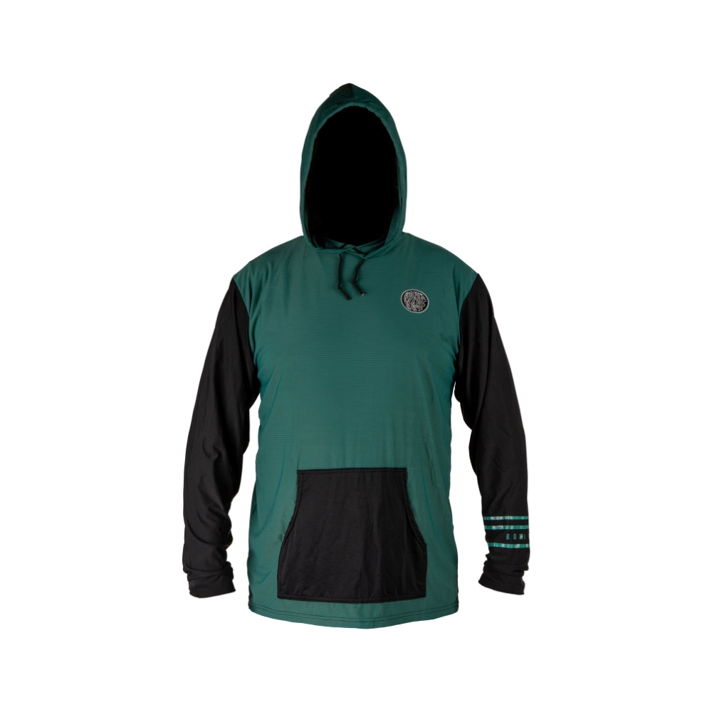 2025 Ronix Mens UV Shade Wick Dry Hoodie - Jade / Black