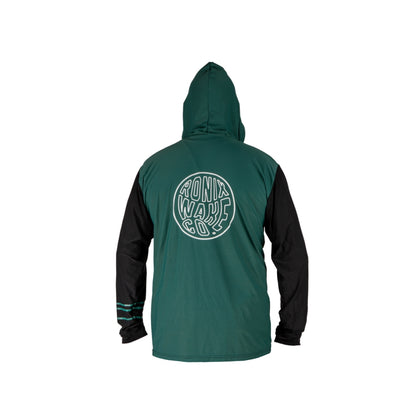 2025 Ronix Mens UV Shade Wick Dry Hoodie - Jade / Black