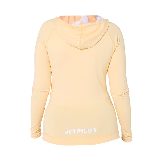 2024 Jetpilot Zahra Ls Hooded Ladies Rashie - Yellow