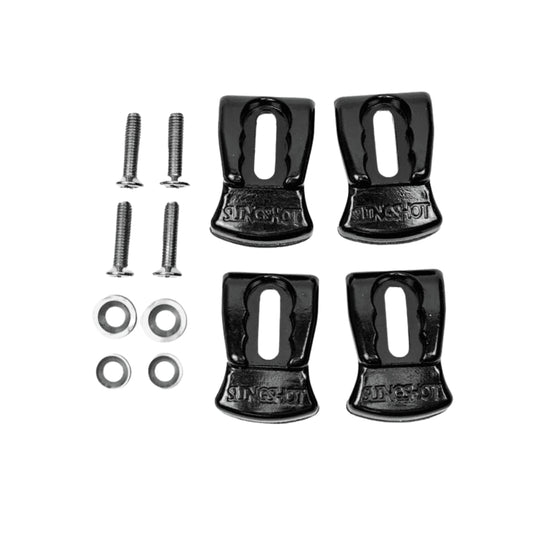 2025 Slingshot Binding Clamp Hardware Set (4 Clamps, 4 Screws, 4 Washers, 4 Nylon Washers)