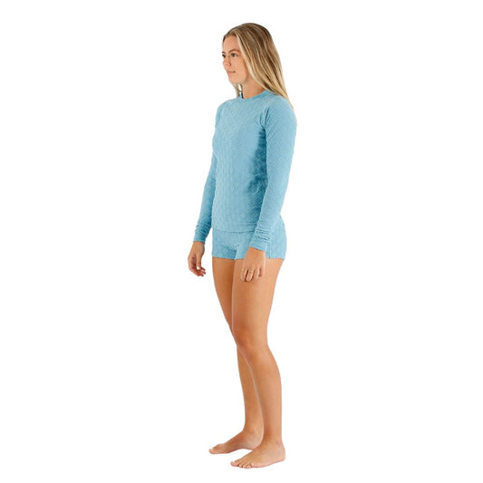 2026 Jetpilot Rash Shirt & Short Set - Blue