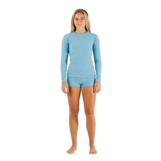2026 Jetpilot Rash Shirt & Short Set - Blue