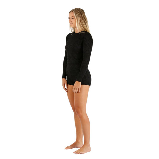 2026 Jetpilot Rash Shirt & Short Set - Black