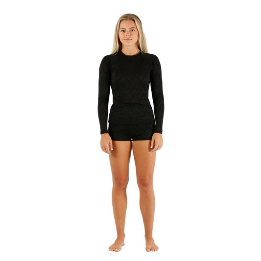 2026 Jetpilot Rash Shirt & Short Set - Black