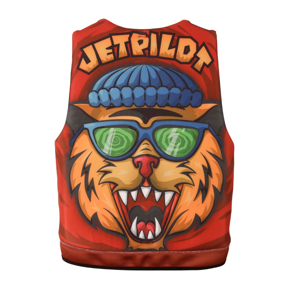 2027 Jetpilot Cause Boys F/E Youth Eco Vest - Red