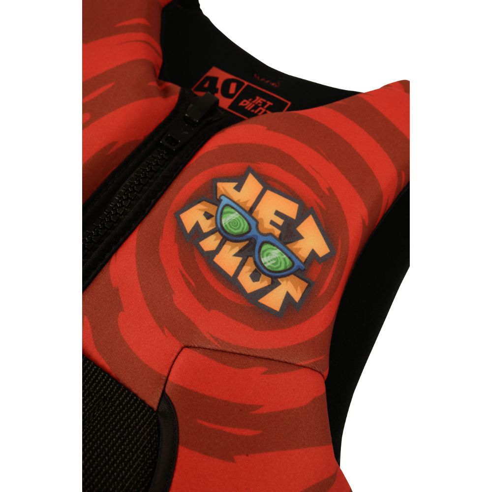 2027 Jetpilot Cause Boys F/E Youth Eco Vest - Red