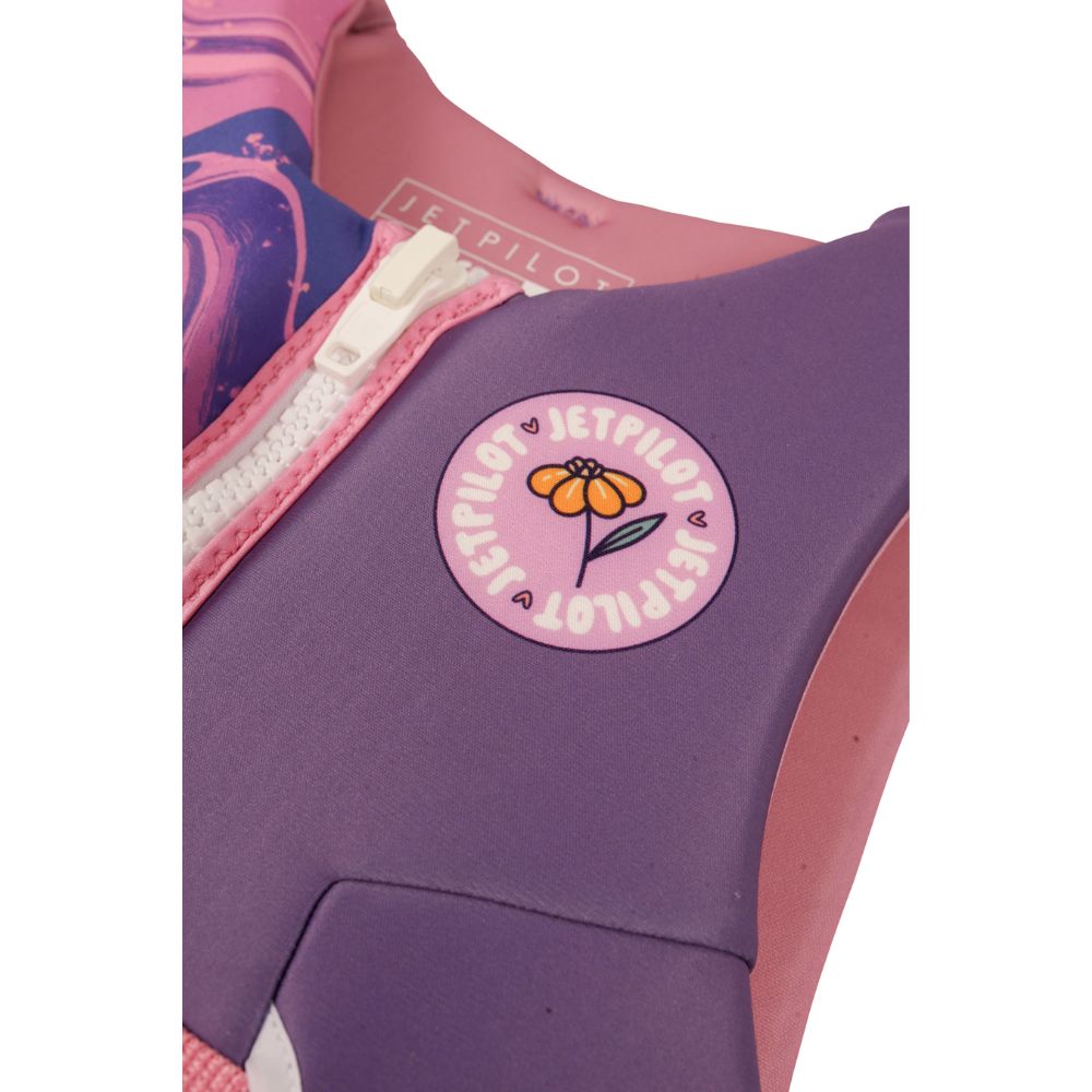 2027 Jetpilot Cause Girls F/E Youth Eco Vest - Purple
