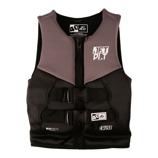 2027 Jetpilot The Cause F/E Youth Eco Vest - Charcoal