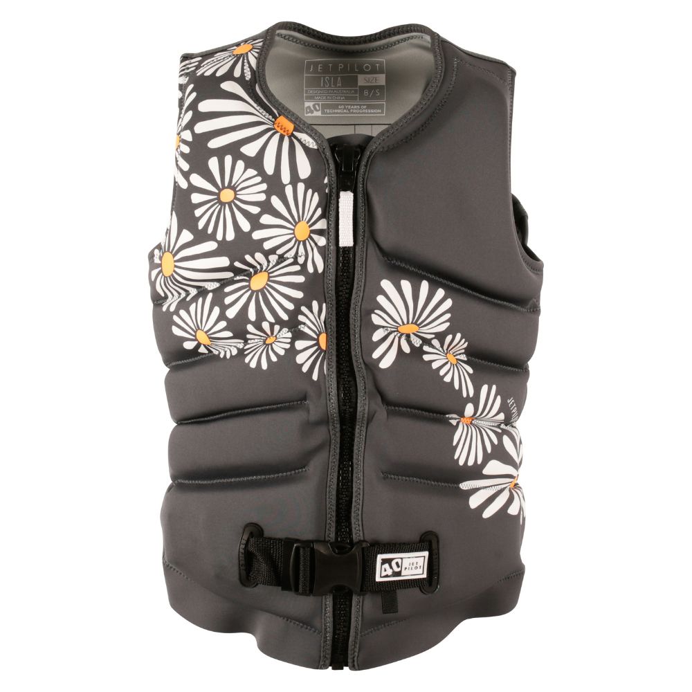 2027 Jetpilot Isla F/E Ladies Neo Vest - Charcoal