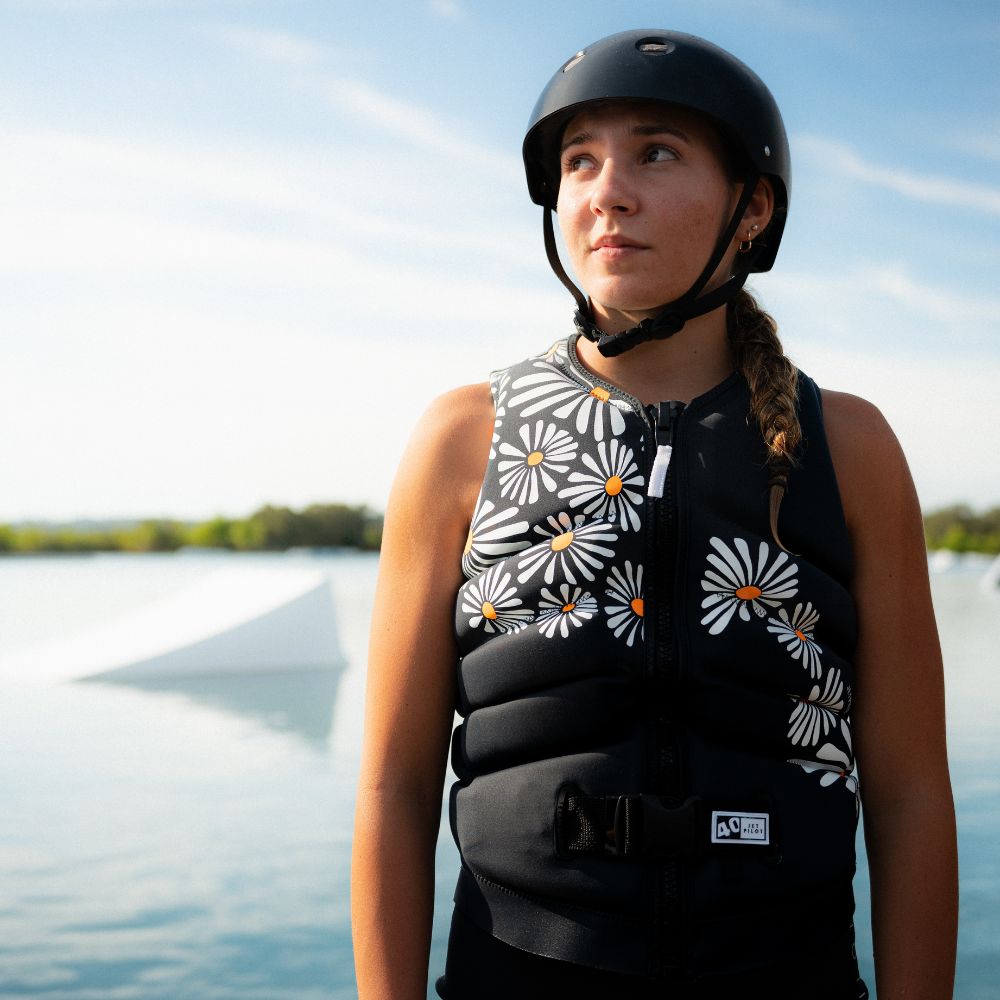 2027 Jetpilot Isla F/E Ladies Neo Vest - Charcoal