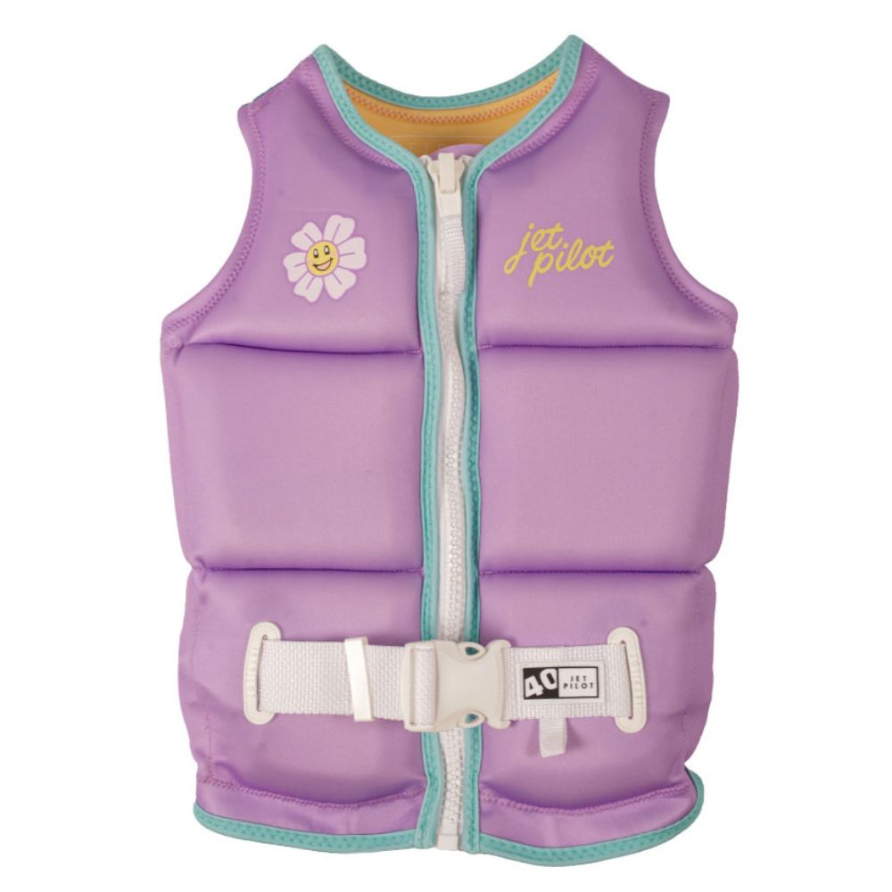 2027 Jetpilot Freeride Girls Youth Eco Vest - Purple