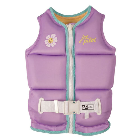 2027 Jetpilot Freeride Girls Youth Eco Vest - Purple
