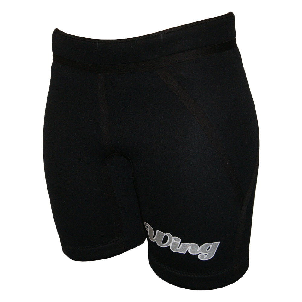 2024 Wing Ladies 3Mm Shorts W Straps Black ProWake Australia   WASL3MSLSBLACK 3 