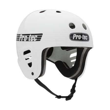 Protec Full Cut Skate Gloss White Helmet