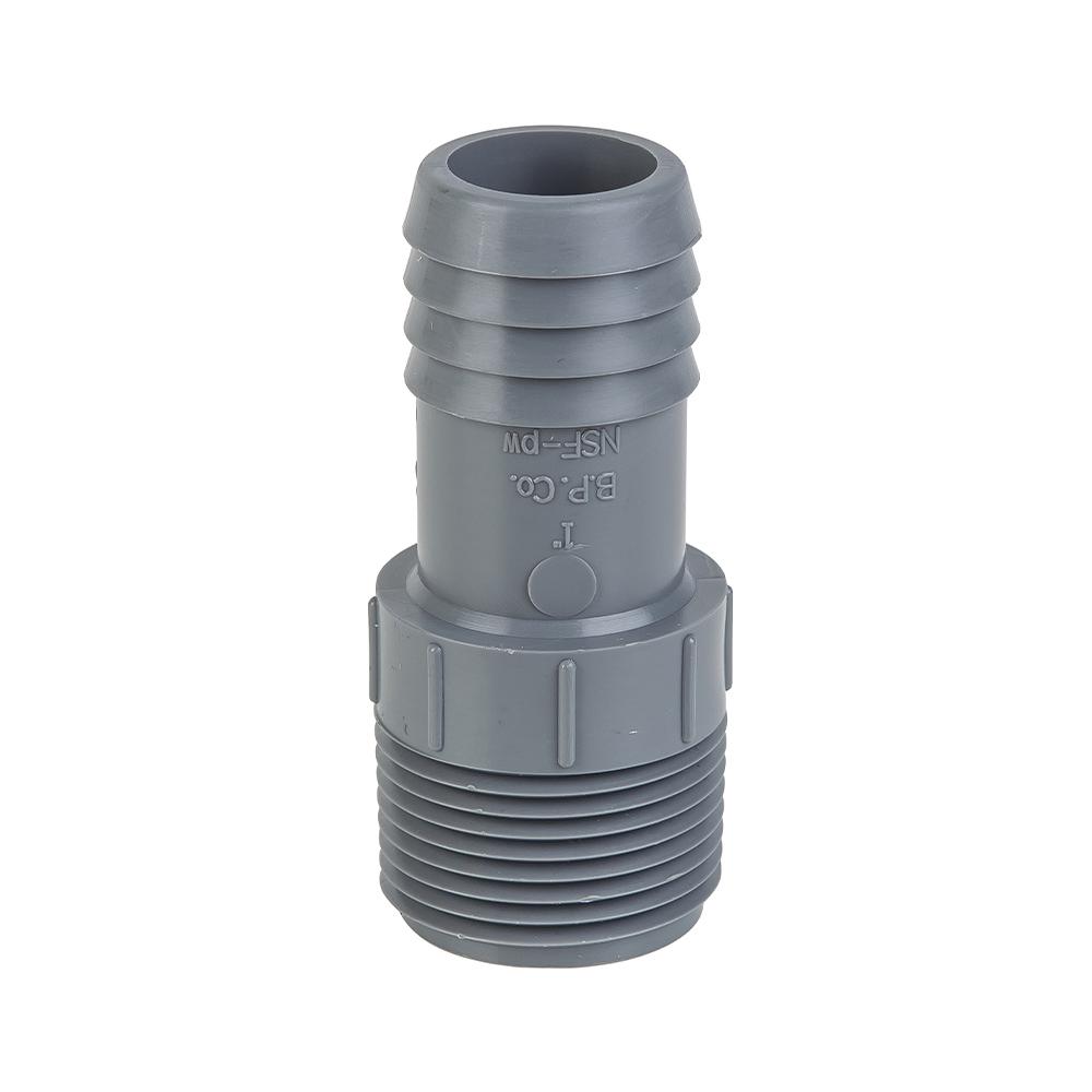 2022 Eight.3 1 Bag Npt Thread - 1 Barb Fitting - Smoke Gray