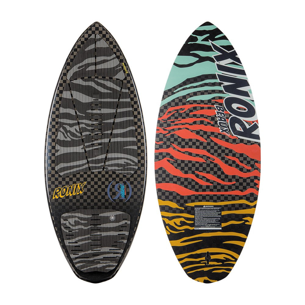 2024 Ronix High Voltage Core Beaux Skimmer Wakesurfer - Tri-Color Tiger Stripes
