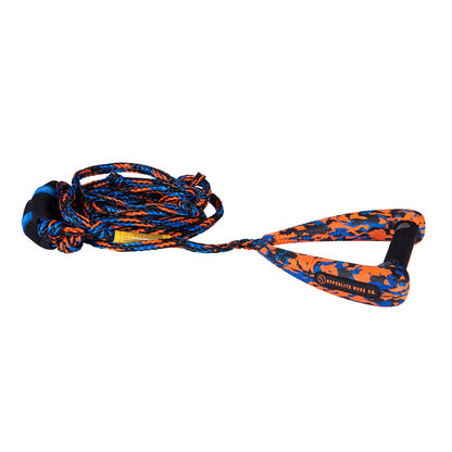 Hyperlite 25 Arc Surf Rope W/Handle - Blue/Orange