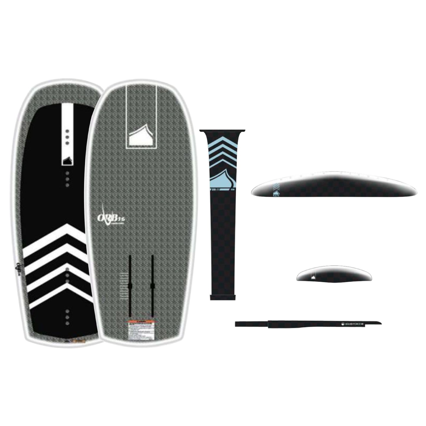 2024 Liquid Force Orb Foil Board + Carbon Glider 95 Foil Set